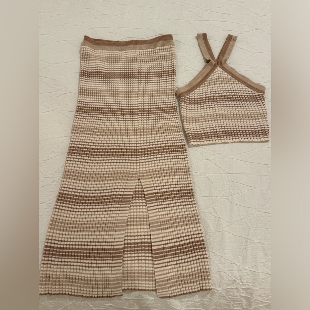 NEW Jessica Simpson 2 Piece Long Slit Skirt & Tank Top Medium